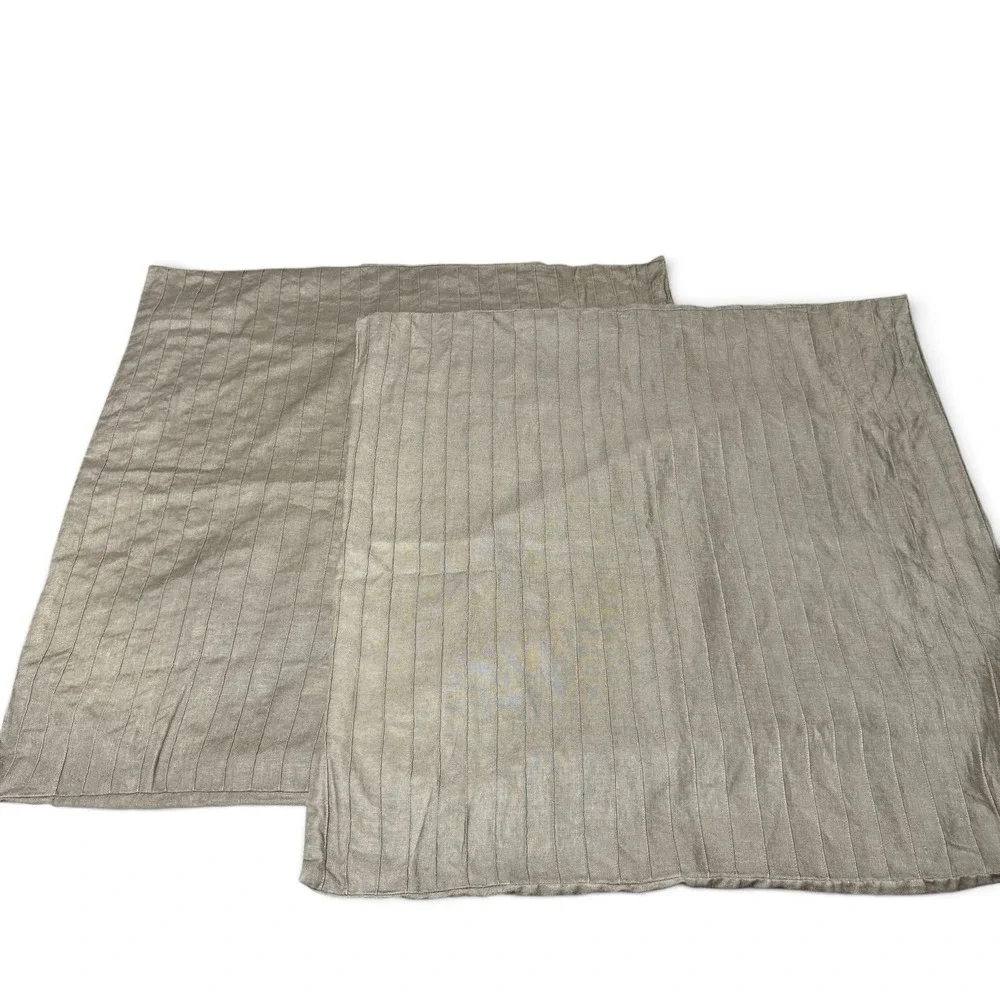 Croscill Townhouse 100% Linen Euro Pillow Shams Pillow Cases 26